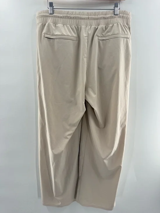 Athleta Avenue Wide Leg Crop Pant Relaxed Fit Lightweight Stretch Cream Size 12 - Picture 8 of 11